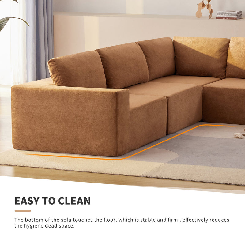 Walker Edison | Modular L-Shaped Sectional Sofa