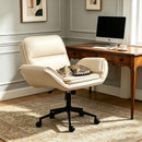 Criss Cross Swivel Desk Chair With Adjustable Armrests & Wheels For Home Office by HouseOfZazla