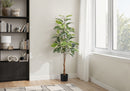 52" Tall Artificial Rubber Tree Indoor Plant by HouseOfZazla