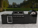 Premium 128-Inch Stainless Steel Gas Outdoor Kitchen Grill