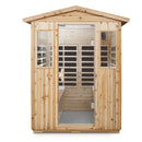 4 Person Old Fir Far Infrared Outdoor Sauna Room - Natural by HouseOfZazla