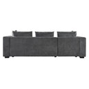 Modern L Shaped Sectional Sofa With Upholstery And Wooden Storage by HouseOfZazla