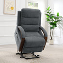Kayla Power Recliner With Lift, Heating & Massage (Zero Gravity) - Gray by HouseOfZazla