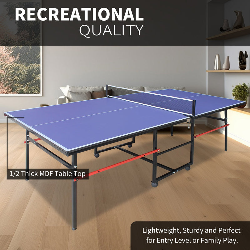 8ft Mid-Size Table Tennis Table Set, photo 4 of 10