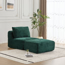 Single Chaise Longue With Movable Ottoman For Living Room by HouseOfZazla
