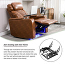 Power Motion Recliner Electric Power Recliner With USB Charging Port, Hidden Arm Storage, Convenient Cup Holder And tooth Speaker by Unique Piece Furniture