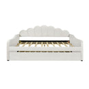 Upholstery Daybed Frame With Shell Shaped Backrest by HouseOfZazla