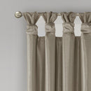 Twist Tab Total Blackout Window Curtain Panel Pewter 50x84