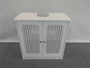 Louvered Double-Door Floor-Standing Bathroom Vanity