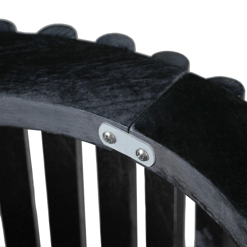 ACACIA SOLID WOOD SIDE TABLE,NATURAL & BLACK COLOR