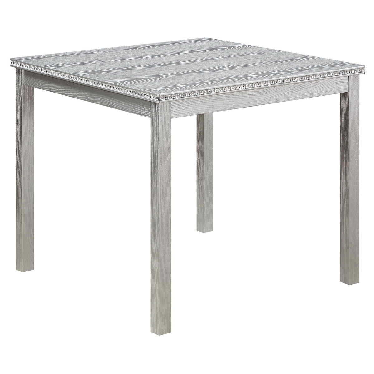 5 Pieces Wooden Dining Table Set, Square Table And 4 Upholstered Chairs, photo 17 of 20