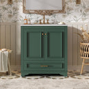 Bathroom Vanity With Sink, Cabinet & 2 Soft Closing Doors & Adjustable Shelf