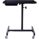 Adjustable Tear Down Work Table With Drawer For Garages, Repair Shops, And Diy, Portable, (4) 2.5" Swivel Casters, 220 Pound Capacity, Rubber Corners, Heavy Duty Steel by HouseOfZazla