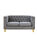 3-seater + 2-seater Combination sofa.GREY VELVET