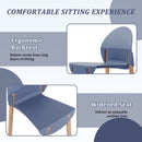 4 Piece Set Of Single Chairs, Traditional Elements With Round Table