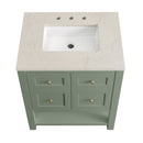 James Martin Breckenridge 30" Single Bathroom Vanity, Smokey Celadon