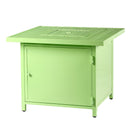 Aluminum 32-in Square Propane Fire Table with Beads, Covers and Lid