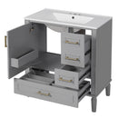 Traditional Bathroom Vanity Set With Soft Close Doors