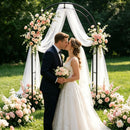 Adjustable Metal Garden Arch for Climbing Plants - 7.87ft Tall