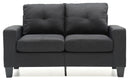 Newbury - Track Arm Loveseat For Cozy Spaces by HouseOfZazla