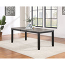 Centera - Rectangular Dining Table With Extension Leaf - Gray by HouseOfZazla