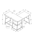 Computer Desk, Home Office, Corner, Storage Shelves, L Shape, Work, Laptop, Contemporary, Modern by Unique Piece Furniture
