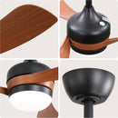 Ceiling Fan With 3 Blades, Remote Control, Reversible DC Motor, Noiseless Operation, 3 Downrods by HouseOfZazla