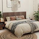 Modern Wide Wall Mounted Fluted Panel Headboard by HouseOfZazla