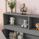 Floor Bed With Side Bookcase, Shelves, Guardrails by HouseOfZazla