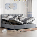 Upholstered Platform Bed With A Hydraulic Storage System by HouseOfZazla