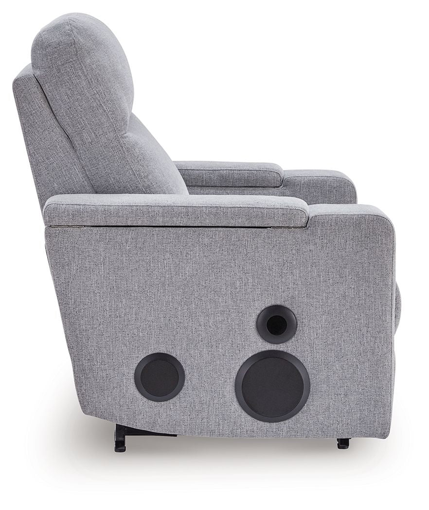 Pineland - Glider Power Recliner With Audio System - Pewter, photo 7 of 7