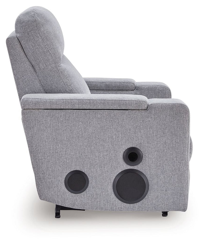 Pineland - Glider Power Recliner With Audio System - Pewter, photo 7 of 7
