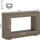 Narrow Entryway Storage Console Table With Open Shelf by HouseOfZazla