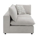 Marisa - Modular RF Loveseat With 2 Pillows - Beige Boucle by Unique Piece Furniture