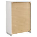 August - 6 Piece Queen Panel Bedroom Set With LED Lighting - White by HouseOfZazla