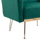 Accent Chair, leisure single sofa with Rose Golden feet