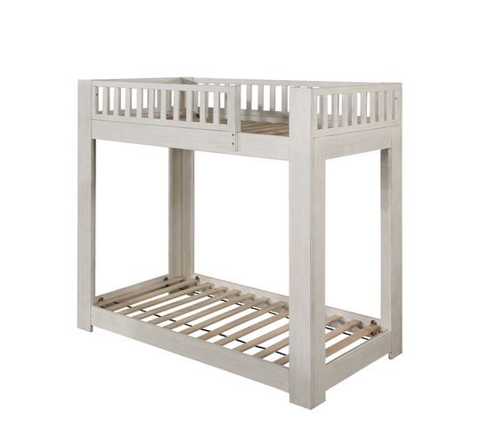 Cedro - Twin Over Twin Bunk Bed - Weathered White, photo 2 of 4