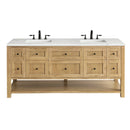 James Martin Breckenridge 72" Double Bathroom Vanity, Light Natural Oak