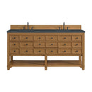 James Martin Malibu 72" Double Bathroom Vanity, Amber Birch