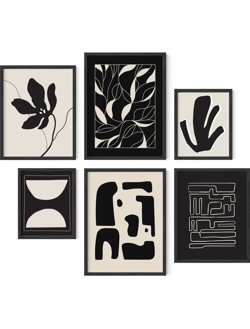 Abstract gallery wall