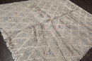 8’2" x 10’4" Hand Knotted 100% Wool Plus Pile Moroccan Area Rug Gray