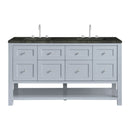 James Martin Breckenridge 60" Double Bathroom Vanity, Serenity Blue