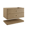 James Martin Allamari 36" Floating Single Bathroom Vanity, Dune Mist