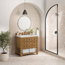 James Martin Malibu 36" Single Bathroom Vanity, Amber Birch