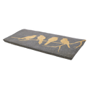 Birds On Branch - Gray Coir Doormat