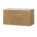 James Martin Laurent 48" Dual Mount Single Bathroom Vanity, Light Natural Oak
