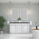 James Martin Bristol 60" Double Bathroom Vanity, Bright White