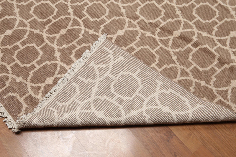 8' x 10' Hand Knotted Turkish Weave 100% wool area rug Taupe 8x10