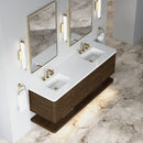 James Martin Allamari 72" Floating Double Bathroom Vanity, Sable