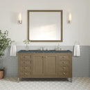 James Martin Chicago 60" Single Bathroom Vanity, Walnut Whisper
